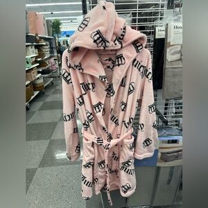 Juicy Couture Pink Crown Hooded Robe